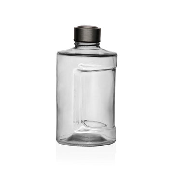 Bottiglia d'acqua Versa Trasparente Vetro Alluminio 900 ml 10 x 19 x 10 cm