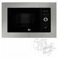 Built-in microwave with grill Teka MWE 225 FI 20 L 800W Steel 800 W 20 L