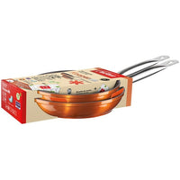 Padella Inoxibar KOOPERME Rame Alluminio Forgiato Ø 24 cm Ø 28 cm (28 cm) (Ø 24 cm) (2 Unità) - Augustea Shop