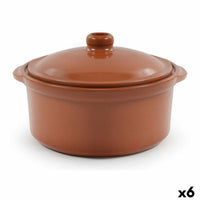 Teglia Azofra Marrone Argilla cotta (6 Unità) - Augustea Shop