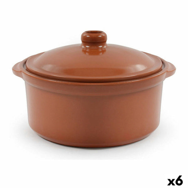 Teglia Azofra Marrone Argilla cotta (6 Unità) - Augustea Shop