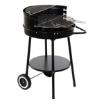 Barbecue a Carboni con Ruote DKD Home Decor Nero Metallo Plastica 59 x 49,5 x 82 cm - Augustea Shop