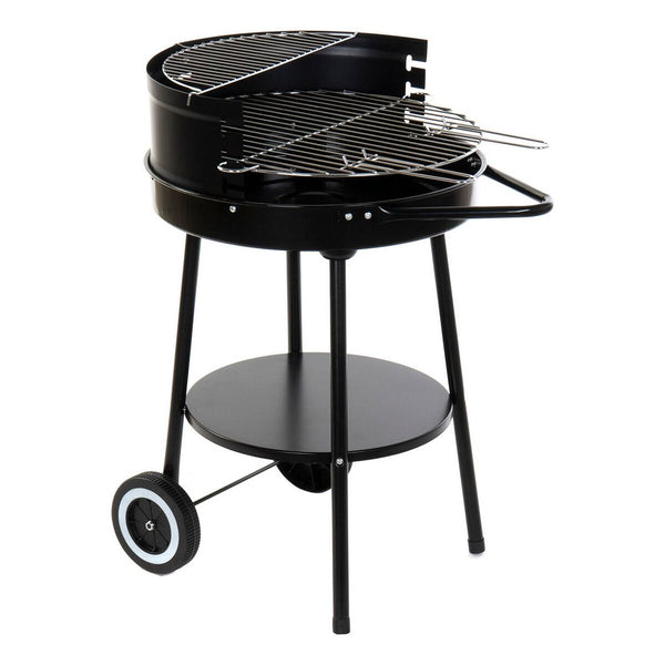 Barbecue a Carboni con Ruote DKD Home Decor Nero Metallo Plastica 59 x 49,5 x 82 cm - Augustea Shop