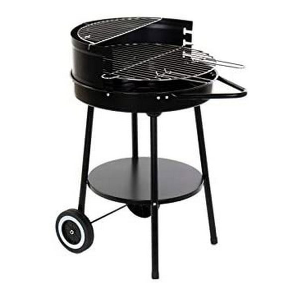 Barbecue a Carboni con Ruote DKD Home Decor Nero Metallo Plastica 59 x 49,5 x 82 cm - Augustea Shop