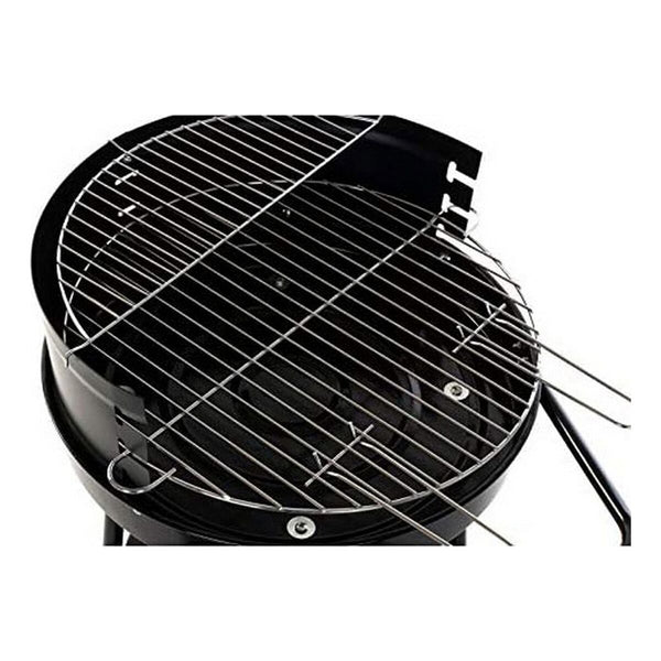 Barbecue a Carboni con Ruote DKD Home Decor Nero Metallo Plastica 59 x 49,5 x 82 cm - Augustea Shop