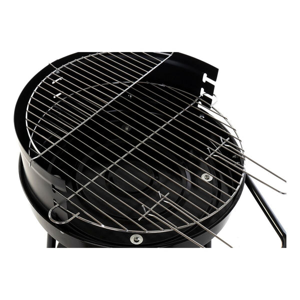 Barbecue a Carboni con Ruote DKD Home Decor Nero Metallo Plastica 59 x 49,5 x 82 cm - Augustea Shop