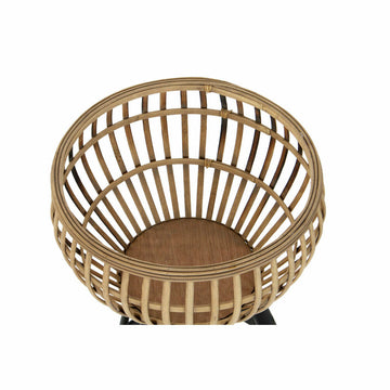 Planter DKD Home Decor Natural Metal Bamboo Bali 41 x 41 x 68 cm