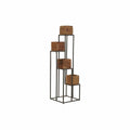 Vaso DKD Home Decor Marrone Nero Multicolore Legno Metallo Moderno 40 x 40 x 120 cm 40 x 40 x 138 cm