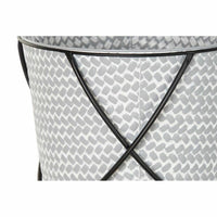 Set di Vasi DKD Home Decor Nero Grigio Metallo Ferro Quadrato 30 x 40 cm 37 x 37 x 82 cm (2 Unità) - Augustea Shop