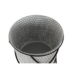 Set di Vasi DKD Home Decor Nero Grigio Metallo Ferro Quadrato 30 x 40 cm 37 x 37 x 82 cm (2 Unità) - Augustea Shop