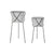 Set di Vasi DKD Home Decor Nero Grigio Metallo Ferro Quadrato 30 x 40 cm 37 x 37 x 82 cm (2 Unità) - Augustea Shop