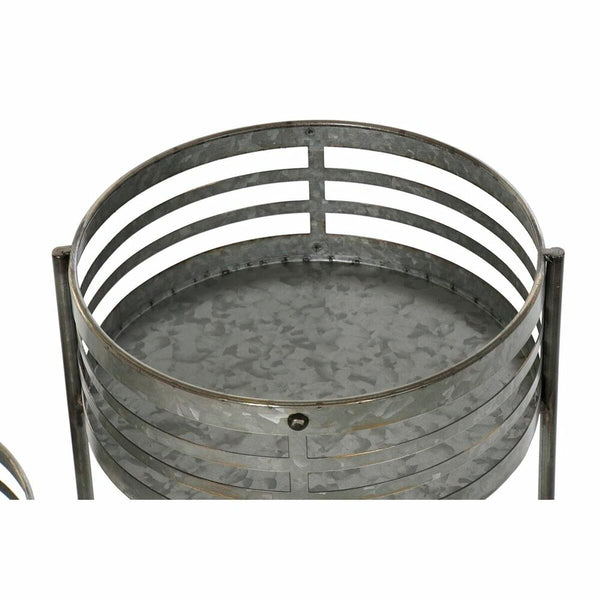 Vaso DKD Home Decor 3 in 1 Grigio Metallo Ferro Loft (47 x 35 x 72 cm) - Augustea Shop