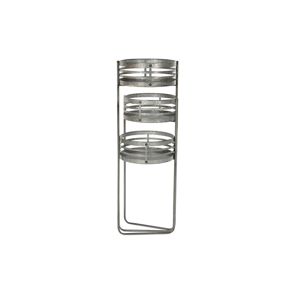 Vaso DKD Home Decor 3 in 1 Grigio Metallo Ferro Loft (47 x 35 x 72 cm) - Augustea Shop
