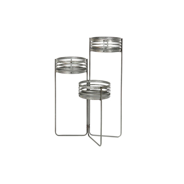 Vaso DKD Home Decor 3 in 1 Grigio Metallo Ferro Loft (47 x 35 x 72 cm) - Augustea Shop