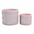 Set di vasi da fiori DKD Home Decor Cemento 2 Pezzi 2 Unità (17 x 17 x 15 cm) - Augustea Shop