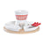 Fonduta DKD Home Decor Rosso 26,5 x 26,5 x 1,5 cm (10 pcs) - Augustea Shop