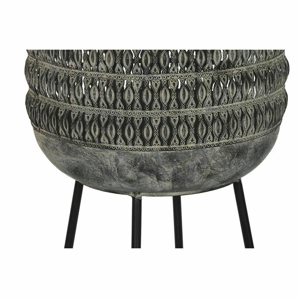Set di vasi da fiori DKD Home Decor Consumato 32 x 32 x 84 cm Metallo (2 Unità) - Augustea Shop