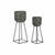 Set di vasi da fiori DKD Home Decor Consumato 32 x 32 x 84 cm Metallo (2 Unità) - Augustea Shop