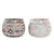 Vaso DKD Home Decor Marrone Bianco (2 Unità) (22 x 22 x 16 cm) - Augustea Shop
