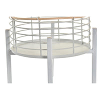 Set di Vasi DKD Home Decor Bianco Naturale Metallo Rattan Quadrato 25 x 25 x 32 cm (2 Unità) - Augustea Shop