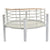 Set di Vasi DKD Home Decor Bianco Naturale Metallo Rattan Quadrato 25 x 25 x 32 cm (2 Unità) - Augustea Shop