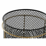 Set di vasi da fiori DKD Home Decor Nero Dorato Metallo Loft 36 x 36 x 58 cm - Augustea Shop