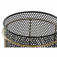 Set di vasi da fiori DKD Home Decor Nero Dorato Metallo Loft 36 x 36 x 58 cm - Augustea Shop