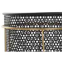 Set di vasi da fiori DKD Home Decor Nero Dorato Metallo Loft 36 x 36 x 58 cm - Augustea Shop