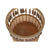Set di vasi da fiori DKD Home Decor 35 x 35 x 68 cm 31 x 31 x 68 cm Naturale Nero Metallo Marrone Bambù 32 x 32 x 68 cm - Augustea Shop