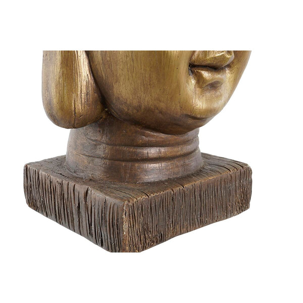 Vaso DKD Home Decor Fibra di Vetro Dorato Buddha Orientale (25 x 25 x 36 cm) - Augustea Shop