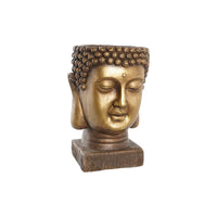 Vaso DKD Home Decor Fibra di Vetro Dorato Buddha Orientale (25 x 25 x 36 cm) - Augustea Shop