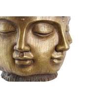 Vaso DKD Home Decor Dorato Legno Magnesio Rotondo Buddha Orientale 34 x 34 x 30 cm 30 x 34 x 30 cm - Augustea Shop