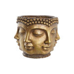 Vaso DKD Home Decor Dorato Legno Magnesio Rotondo Buddha Orientale 34 x 34 x 30 cm 30 x 34 x 30 cm - Augustea Shop