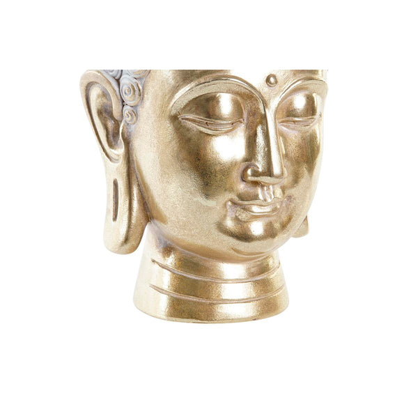 Vaso DKD Home Decor 17,5 x 17,5 x 21 cm Dorato Buddha Resina - Augustea Shop