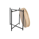 Vaso DKD Home Decor Naturale Nero Metallo Rattan Scandinavo (43 x 43 x 46 cm) - Augustea Shop