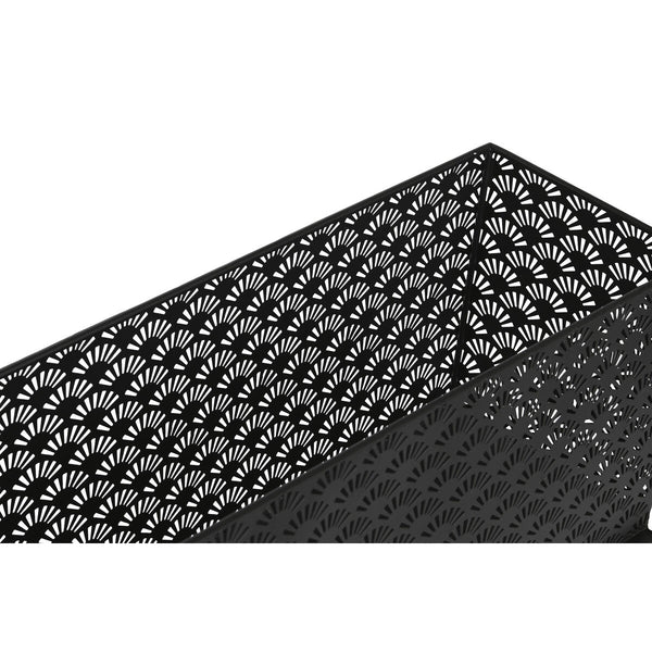 Set di vasi da fiori DKD Home Decor 60 x 22 x 70 cm Nero Metallo - Augustea Shop
