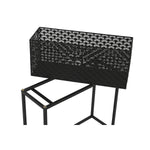 Set di vasi da fiori DKD Home Decor 60 x 22 x 70 cm Nero Metallo - Augustea Shop