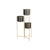 Vaso DKD Home Decor 30 x 21 x 80 cm Nero Dorato Metallo - Augustea Shop