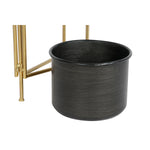 Vaso DKD Home Decor 30 x 21 x 80 cm Nero Dorato Metallo - Augustea Shop
