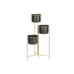 Vaso DKD Home Decor 30 x 21 x 80 cm Nero Dorato Metallo - Augustea Shop