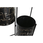 Vaso DKD Home Decor Nero Dorato Metallo Viso 22 x 22 x 93 cm - Augustea Shop