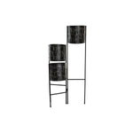 Vaso DKD Home Decor Nero Dorato Metallo Viso 22 x 22 x 93 cm - Augustea Shop