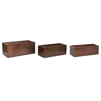 Set di vasi da fiori Home ESPRIT Dorato Alluminio 100 x 43 x 40 cm - Augustea Shop