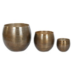 Set di Vasi Home ESPRIT Dorato Alluminio 47 x 47 x 40,5 cm - Augustea Shop