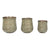 Set di vasi da fiori Home ESPRIT Verde Alluminio 44 x 44 x 46 cm - Augustea Shop