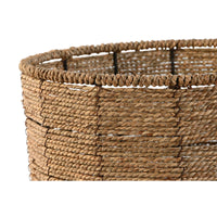 Set di vasi da fiori Home ESPRIT Marrone Fibra Tropicale 31 x 31 x 24 cm - Augustea Shop