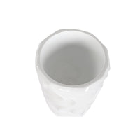 Vaso Home ESPRIT Bianco Fibra di Vetro Onde 35 x 35 x 71 cm - Augustea Shop