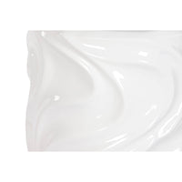 Vaso Home ESPRIT Bianco Fibra di Vetro Onde 35 x 35 x 71 cm - Augustea Shop
