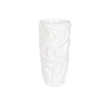 Vaso Home ESPRIT Bianco Fibra di Vetro Onde 35 x 35 x 71 cm - Augustea Shop