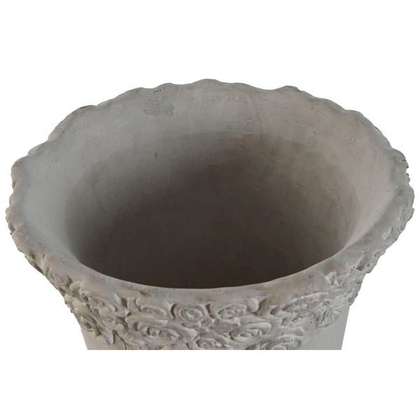Vaso Home ESPRIT Bianco Cemento Romantico Consumato 31 x 31 x 49 cm - Augustea Shop